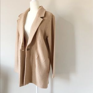 Nwt Rachel Zoe Camel Single Button Wool 